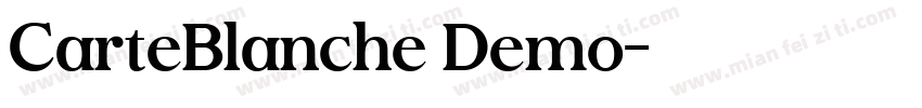 CarteBlanche Demo字体转换